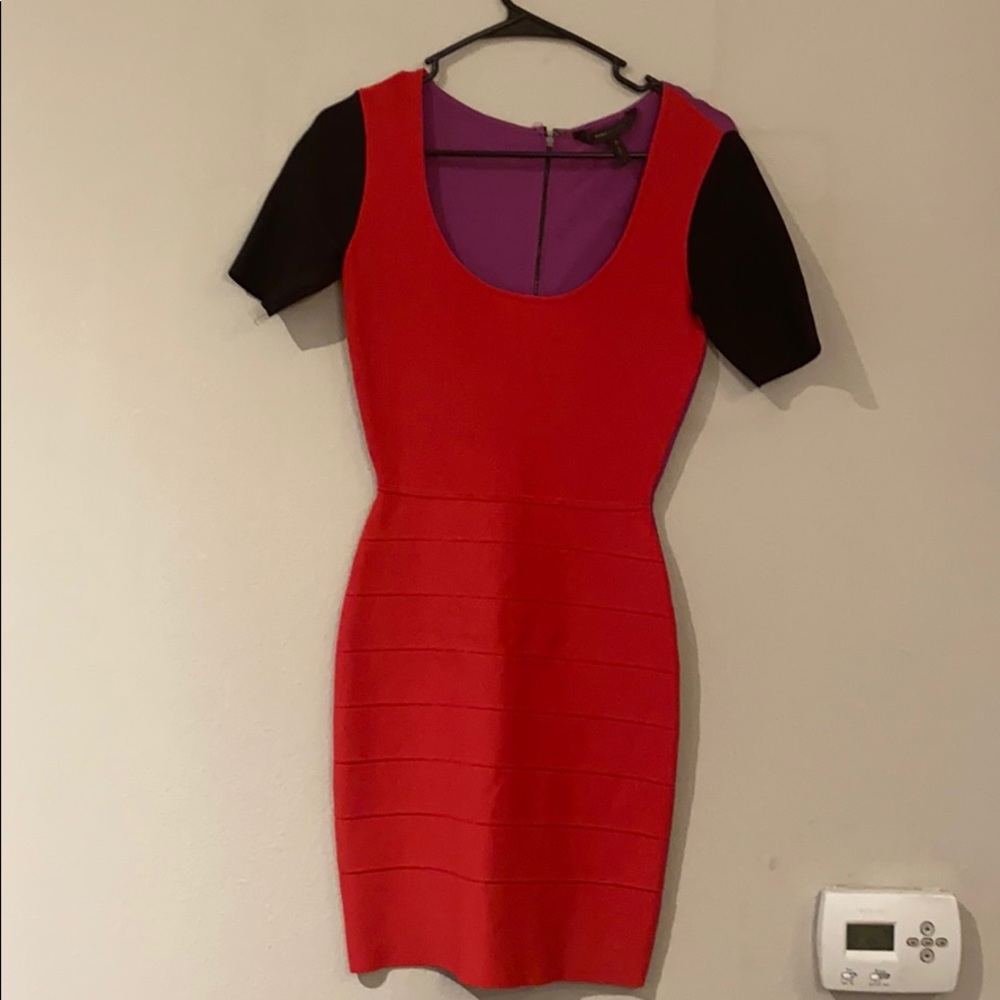 BCBG Finch Multi Bandage Dress